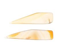 MOKKHNB Set 2 Pezzi Strumenti di Agata per Lucidare Gioielli in Oro e Argento, Coltello per Manutenzione Anelli e Bracciali, Kit Professionale 7 Cm per Pulizia e Cura Stile Stile Casuale