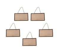 MOKKHNB Set 5 Pezzi Targhe in Legno Vuote Fai da Te, Cartelli Sospesi Naturali in Legno Grezzo per Decorazioni Casa e Artigianato, Accessori per Pittura e Progetti Creativi
