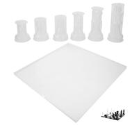 MOKKHNB Stampi Artigianali in Silicone per Stampaggio di Parti di Scacchi 3D Stampo Scacchiera XXL Trasparente per Resina Epoxy e Creazione Manuale DIY