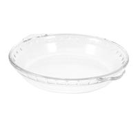 MOKKHNB Teglia Cottura Uniforme per Crostata Rettangolare in Vetro Trasparente e Design Classico per Microonde per Quiche e Frigoriferi