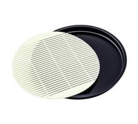 MOKKHNB Vassoio rotondo giapponese per sushi, piatto multiuso da 21 cm con scolapiatti per tè pomeridiano, antipasti, snack e frutta.