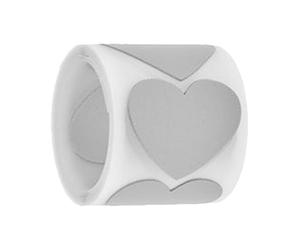 MOKKHNB Vinile Termoadesivo Riflettente a Cuore 1 Rotolo per Trasferimento Termico su Abbigliamento e Borse, Pellicola Fai da Te per Decorazioni Personalizzate Artigianali
