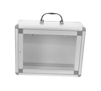 MOKKHNB Wall Mounted Medicine Organizer Cabinet Metal And Acrylic Quick Setup Storage Box For Banks Offices Community Centers Emergency Aid And Lost Item Management