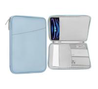 MoKo 12,9" Custodia Protettiva per 13 Zoll iPad PRO M4 2024 OLED, 13 Zoll iPad Air M2 2024, iPad PRO 12,9 M2 2022-2015, Galaxy Tab S9+/S8+ 12,4", Blu Nebbioso