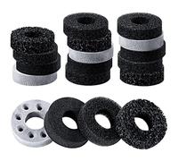 MoKo 18 Pezzi Anelli di Precisione per PS5, Steam Deck, PS4, Xbox Series X/S, Xbox One, Switch, Switch OLED, Switch Pro, ROG Ally, Anelli per Stick Analogici, 4 Livelli di Resistenza, Nero/Griogio