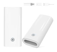 MoKo 2 Adattatori, Convertitore di ricarica compatibile con iPencil 1° Gen, Connettore Tipo-C a Lightning, Adattatore Caricatore Femmina a Femmina per iPad 10° Gen, Apple Pencil Accessori, Bianco