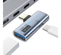 MoKo 2 in 1 Adattatore da USB C a USB 3.2 con Porta di Ricarica Type-C, Adattatore OTG da USB C Maschio a USB Femmina per Dispositivi ROG Ally, Steam Deck, Quest 2, iPhone Serie 15, iPad, MacBook