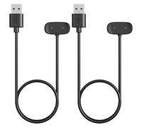 MoKo 2 Pezzi Caricatore Compatibile con Amazfit Active/GTS 2/2e/2 Mini/4 Mini/GTR Mini/2/2e/Bip 5/5 Unity/3/3 Pro/Bip U/T-Rex Pro, Caricabatterie Magnetico con Cavo di Ricarica USB da 1M, Nero