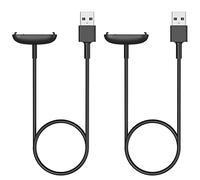 MoKo 2 Pezzi Caricatore Compatibile con Fitbit Inspire 3 Activity Tracker, Caricabatterie Magnetico con Cavo di Ricarica USB da 100CM, Nero