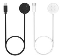 MoKo 2 Pezzi Caricatore Compatibile con Google Pixel Watch 3/Pixel Watch 2 Smartwatch, Caricabatterie Magnetico con Cavo di Ricarica USB-C da 1M per Fitbit Ace LTE/Versa 4/Versa 3/Sense 2/Sense, N+B
