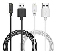 MoKo 2 Pezzi Caricatore Compatibile con Huawei Watch Fit 3/2/Fit/Mini/New, Huawei Band 11/11 Pro/10/9/8/7/6, Honor Band 10/9/7/6 - Caricabatterie Magnetico con Cavo di Ricarica USB 100 cm, Nero+Bianco