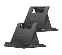 MoKo 2PZ Pieghevole Supporto per Smartphone, Tablet (4-11") e E-Reader, per iPhone 16/PRO/PRO Max/Plus, iPhone 15/PRO/PRO Max/Plus, iPhone 14/PRO/PRO Max/Plus, iPhone 13/PRO/PRO Max/Plus, Nero + Nero