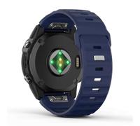 MoKo 26mm Cinturino per Orologio Compatibile con Fenix 7X Pro/7X/6X Pro/6X/5X/5X Plus/3/Descent MK2i/Instinct 2X, Cinturino in Silicone Ispessito, Cinturino Sportivo di Sostituzione, Blu notte