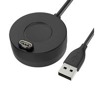 MoKo 2Pack Base Ricarica Compatibile con Orologi Garmin, Sincro USB, Nero