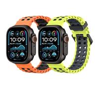 MoKo 2Pezzi Cinturino Oceanica Compatibile con Apple Watch 42/44/45/46/49mm