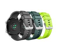 MoKo 3 Pezzi Cinturini Compatibile con Huawei Watch GT 5/5 PRO 46mm/GT 4 46mm/GT 3/3 PRO/GT/GT 2/2 PRO/Watch 4/4 Pro/3/3 PRO, 22mm Cinturino Sportivo in Morbido Silicone per Uomo Donna, G/VM/L