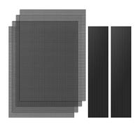 MoKo [4 pezzi] 400 x 300 mm fai da te per PC, filtro a rete antipolvere, in PVC, con telaio magnetico, per PC, antipolvere, per computer