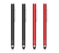 MoKo 4 Pezzi Pennino Capacitivo Stilo Penna, Universale Stylus Pen per iPad/iPad Mini/Air/Pro, iPhone, Galaxy, Smartphone, tablettes Android/iOS, Touchscreen e Tablet - Nero/Rosso