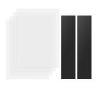 MoKo 400x300 mm Filtro Antipolvere PC, 4 Pezzi DIY Rete Antipolvere in PVC con Cornice Magnetica, Griglia a Rete PC Filtro Anti-Polvere Ventola di Raffreddamento per Computer per Case PC - Bianco
