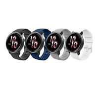 MoKo 4 bracciali compatibili con Garmin Vivoactive 4S/Venu 3S/Venu 2S/Forerunner 265S/255S/255S Music/Vivomove 3S, 18 mm, in morbido silicone, multicolore A