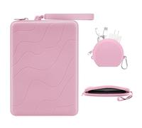 MoKo 6-7 pollici Custodia in silicone per Kindles e E-Reader, borsa multiuso con custodia per accessori adatta a Paperwhite/Colorsoft da 7“ Paperwhite da 6,8”, Kindle 6", Nook, iPad Mini 6, Rosa