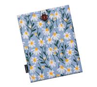 MoKo 6-7 Pollici Ricamato Margherita Imbottito Sleeve Pouch per Kindle Colorsoft, Kindle Paperwhite 12 ° Gen 2024, Kindle 2022-2016, Kindle Pouch per Oasis/Voyage/Kobo eReader, Blu