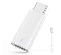 MoKo 60W Lightning a USB C Adapter Audio, Adattatore da Lightning a USB C per Cuffie con Ricarica Veloce/Trasferimento Dati per iPhone 16e,iPhone 16/15 Pro Max Plus,iPad,Non per OTG/Microfono Lavalier