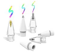 MoKo 6PZ Punte per Apple Pencil, Punte di Ricambio per Apple Pencil 1a/2a Gen e USB-C, Apple Pencil Pennini per iPad Penna/Stylus Penna, Punte per Apple Punte per iPencil in Plastica/Metallo