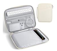 MoKo 9-11" Manicotto imbottito per tablet Custodia protettiva per iPad A16 2025/Pro 11", iPad 10./Air 5/4. 10,9'‘, i-Pad9/8. 10,2, Galaxy Tab S8/S9 11’', Borsa per tablet con maniglia, Beige