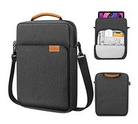 MoKo 9-11'' Custodia Compatibile con iPad 10/Air 5 10.9 2022, iPad 9a 8a 7a Gen 10.2, iPad PRO 11 M2 2022-2018 iPad Air 4 10.9 Galaxy Tab S9/Tab S8/Tab A, Regalo per Festa del papà, Nero & Grigio