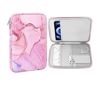 MoKo 9-11” Custodia Protettiva Compatibile con iPad PRO 11 M4 2024/11 Pollici iPad Air M2 2024/iPad 10a 10,9 2024/iPad Air 5/4 10,9, Galaxy Tab S9/S8/A8/A7 2022, Rosa nuvoloso