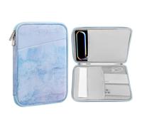 MoKo 9-11 Pollici Tablet Sleeve Case, Si Adatta 11inch iPad Air M3, iPad A16 2025, PRO 11 M4, iPad 10/9/8/7th, Galaxy Tab S9/S8/A8/A7, Custodia Protettiva con Tasca, Azzurro Mare