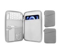 MoKo 9-11” Custodia Protettiva Compatibile con iPad PRO 11 M4 2024/11 Pollici iPad Air M2 2024/iPad 10a 10,9 2024/iPad Air 5/4 10,9, Galaxy Tab S9/S8/A8/A7 2022, Grigio Chiaro