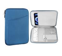 MoKo 9-11'' Custodia Protettiva Compatibile con iPad PRO 11 M4 2024/11 Pollici iPad Air M2 2024/iPad 10a 10,9 2024/iPad Air 5/4 10,9, Galaxy Tab S9/S8/A8/A7 2022, Blu Pavone