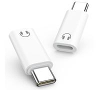 MoKo Adattatore Audio da Lightning a USB C per Cuffie | Non Ricarica/Trasferimento Dati/Microfono/Altoparlanti, per iPhone Duo 18 17 Air 16 15 Pro Max