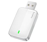 MoKo Adattatore CarPlay Wireless per iPhone (2025 Aggiornato), Mini Adattatore Car Play Wireless per iOS 10 e auto con Apple CarPlay, Convertire Car Play Cablata, Bianco