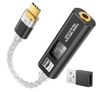 MoKo Adattatore Cuffie USB-C a 3,5mm, DAC Dongle Type-C a 3,5 Aux Jack