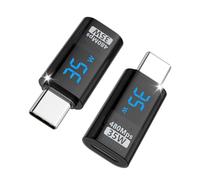 MoKo Adattatore da Lightning a Maschio USB C con Display a LED, Adattatore da iPhone a USB C per iPhone 16/15 PRO Max Plus/iPad, Supporto 35W PD per Ricarica Rapida, Non per Audio/OTG