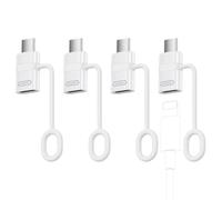 MoKo Adattatore da Lightning a USB C 4 Pezzi, Adattatore da USB-C a Lightning con Ricarica Veloce PD da 60W per iPhone 15/16/16 Pro Max/Plus, Galaxy S24, iPad, Non per Cuffie/OTG, Bianco