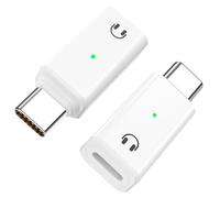 MoKo Adattatore da Lightning a USB C Audio, 2 Pezzi Adattatore Lightning a USB C per Cuffie e Auricolari per iPhone Air 17 16 15 Pro Max Plus, iPad, Galaxy, MacBook, Non per Ricarica/Microfono, Bianco