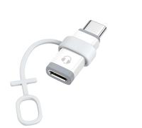 MoKo Adattatore da Lightning a USB C Audio con Controllo Linea, Adattatore Lightning a USB C per Cuffie per iPhone 16/15 Pro Max Plus, iPad Air/Pro, Non per Ricarica/Trasferimento Dati, Bianco