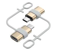 MoKo Adattatore da Lightning a USB C per iPhone 15/16 Pro/16 PRO Max/16 Plus, 2PZ Adattatore iPhone a USB C Supporto per Ricarica/Trasferimento Dati, Non per Auricolari/Audio/OTG, Oro