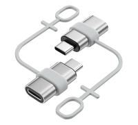 MoKo Adattatore da Lightning a USB C per iPhone 15/16 Pro/16 PRO Max/16 Plus, 2PZ Adattatore iPhone a USB C Supporto per Ricarica/Trasferimento Dati, Non per Auricolari/Audio/OTG, Argento