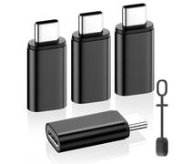 MoKo Adattatore da Lightning a USB C per iPhone 15/16 Pro/16 PRO Max/16 Plus, 4PZ Adattatore iPhone a USB C Supporto per Ricarica/Trasferimento Dati, Non per Auricolari/Audio/OTG, Nero
