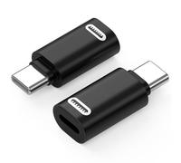 MoKo Adattatore da Lightning a USB C per iPhone 16/16 Pro/16 PRO Max/iPhone 15 PRO Max Plus, 2PZ Adattatore iPhone a USB C, Ricarica Rapida, Non per Auricolari/Audio/OTG, Nero PD