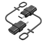 MoKo Adattatore da Lightning a USB C per iPhone 15/16 Pro/16 Pro Max/16 Plus, 2PZ Adattatore iPhone a USB C Supporto per Ricarica/Trasferimento Dati, Non per Auricolari/Audio/OTG, Nero