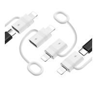 MoKo Adattatore da USB C a Lightning con Ricarica Veloce PD 36W, Adattatore da USB-C Femmina a Lightning Maschio per iPhone 14/13/12/11/iPad/iPod/AirPods, non per audio/OTG, Bianco, 4 Pezzi