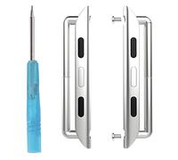 MoKo Adattatore per cinturino compatibile con Apple Watch 41 mm, 40 mm, 38 mm, in metallo, per iWatch Series 8, 7, 6, 5, 4, 3, 2, 1, SE, argento, argento, 38 mm, Squisito, classico