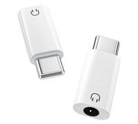 MoKo Adattatore per Cuffie Audio da USB C a 3,5 mm, Dongle da Tipo C a Cuffie con Jack Aux da 3,5 mm Compatibile con iPhone 17 Air 16 15 Pro Max, Galaxy S24 S23 S22, iPad Air/Pro, MacBook,Pixel,Bianco