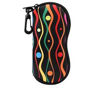 MoKo Astuccio per Occhiali da Sole, Custodia Portatile a Cerniera di Neoprene Morbido con Clip da Cintura, per Occhiali, Montature, Cosmetici, Chiavi, Penne, Schede, ECC - Nero